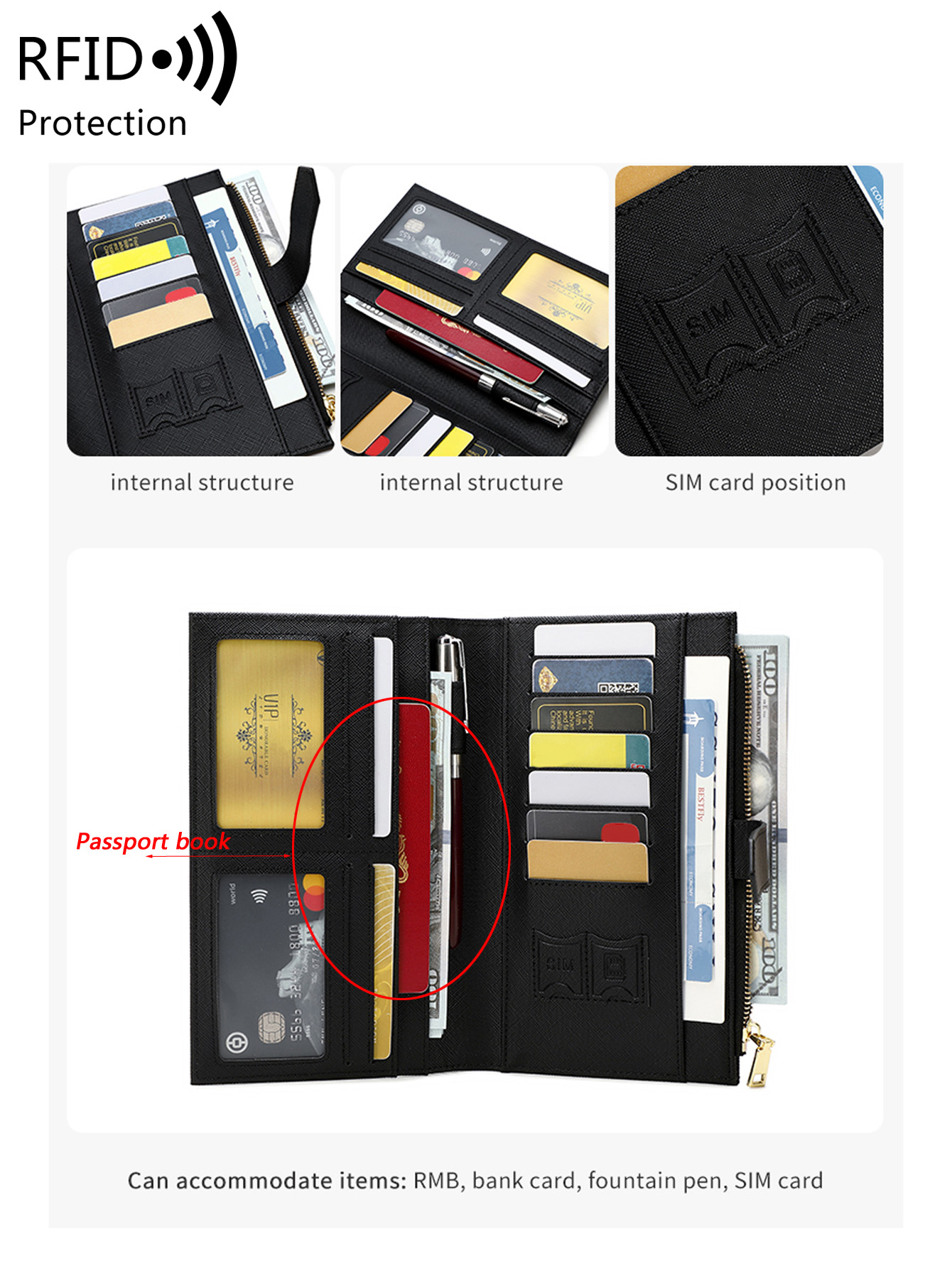 กระเป๋าใส่พาสปอร์ตหนัง PU ลายเ - Index Card Holder บทวิจารณ์และราคา